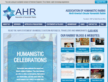 Tablet Screenshot of humanisticrabbis.org